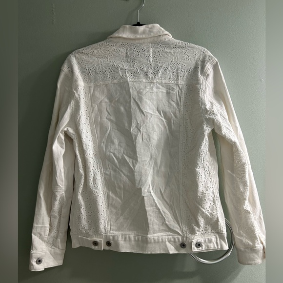 Anthropologie Pilcro and the Letterpress White Jean Jacket - Picture 6 of 6